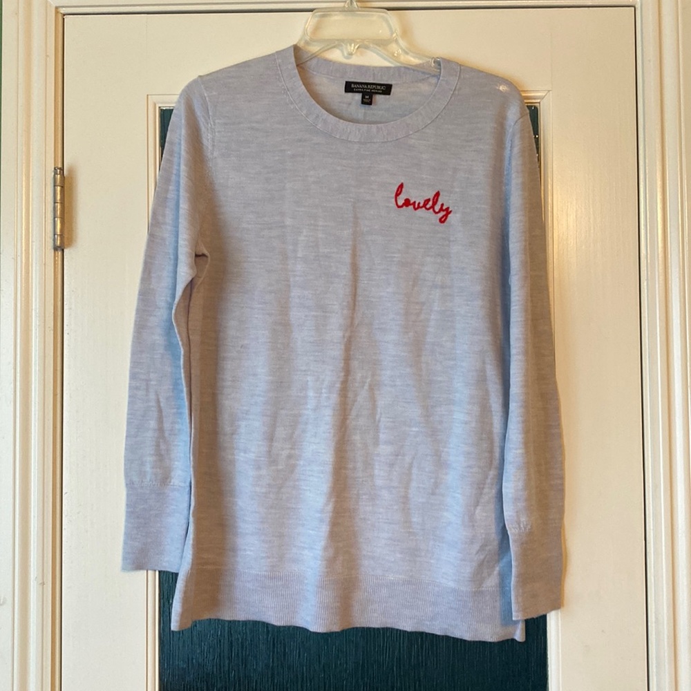 Banana Republic Extra Fine Merino Wool Sweater With Lovely